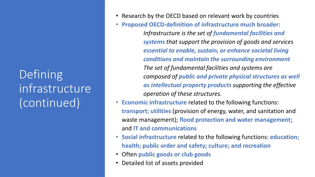 research by the oecd based on relevant work