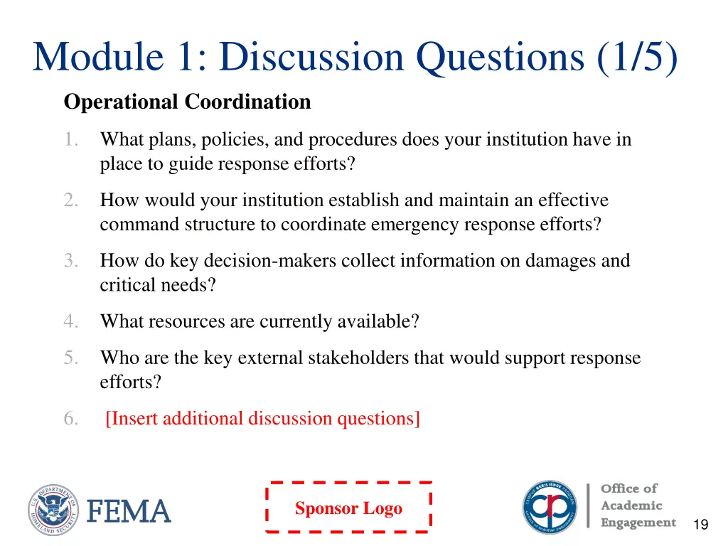 module 1 discussion questions 1 5