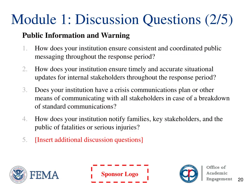 module 1 discussion questions 2 5