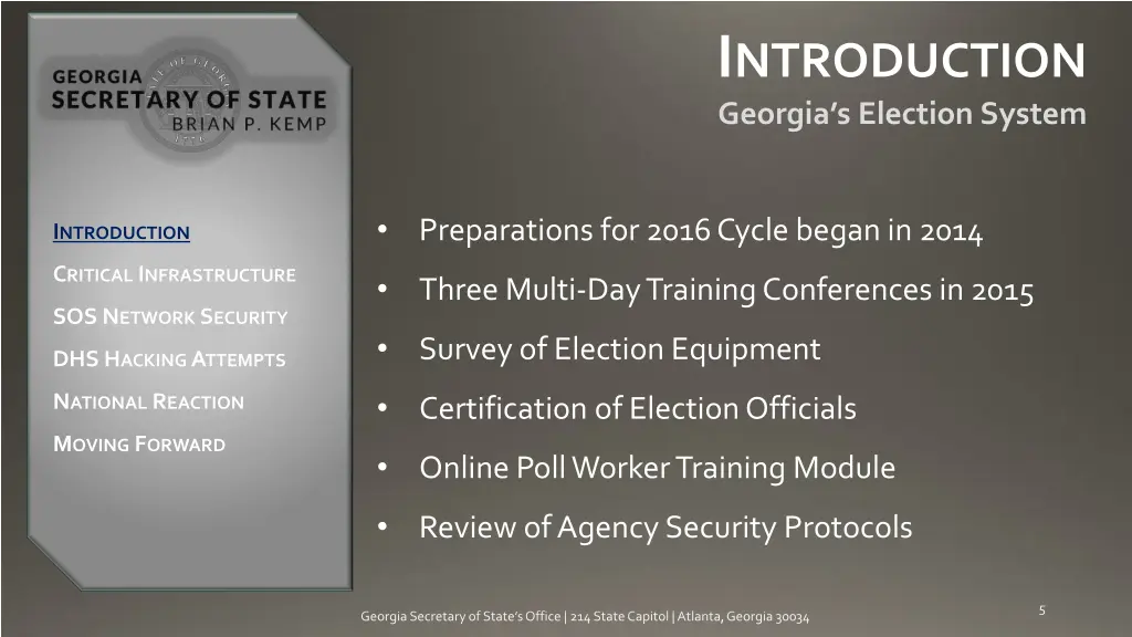 i ntroduction georgia s election system 2