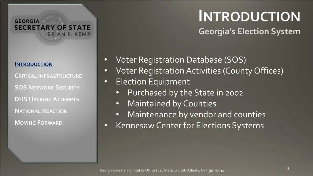 i ntroduction georgia s election system