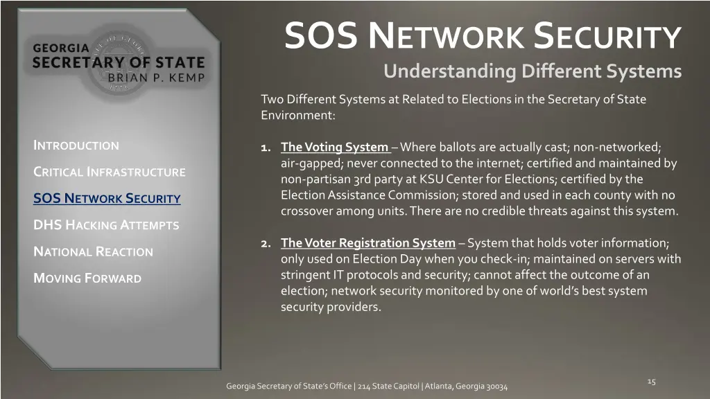sos n etwork s ecurity understanding different