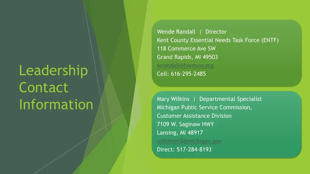 wende randall director kent county essential