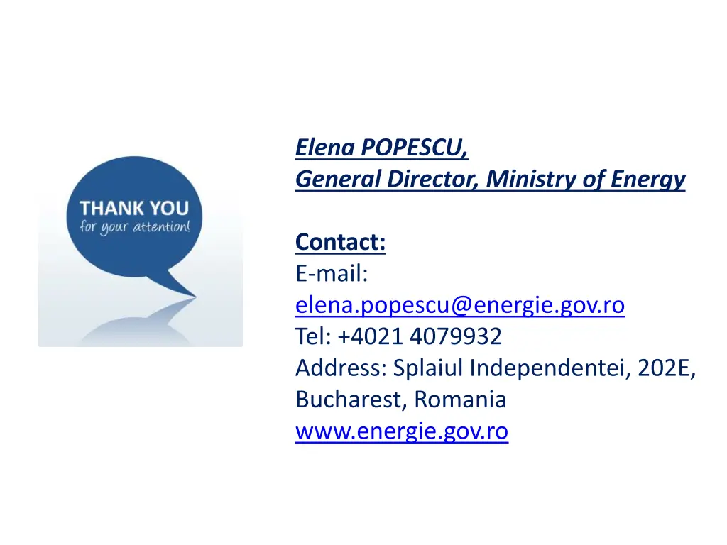 elena popescu general director ministry of energy