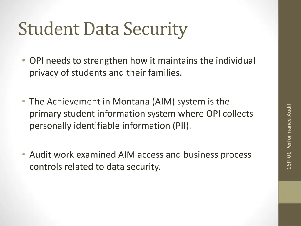 student data security