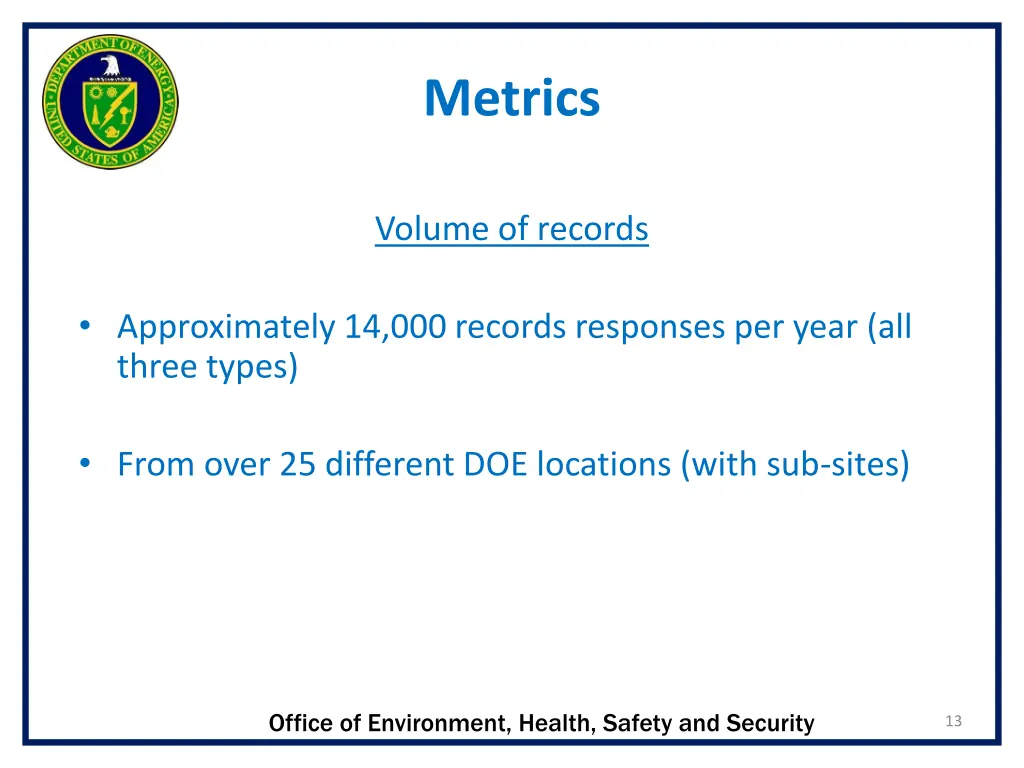 metrics