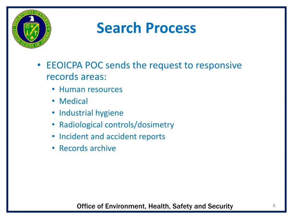search process 1