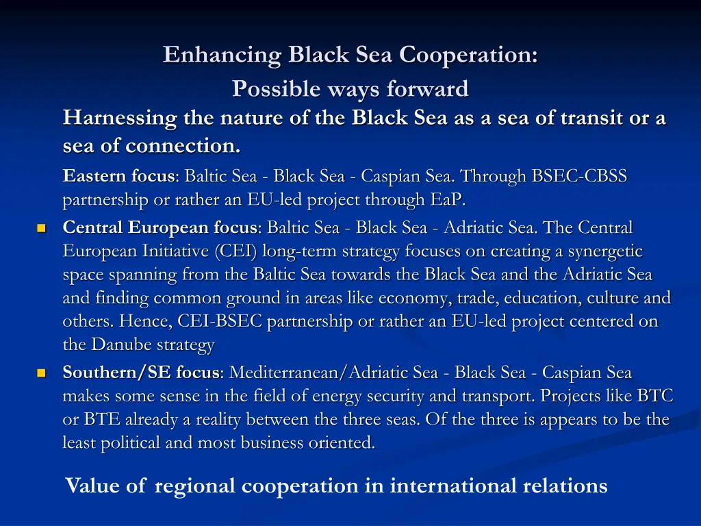 enhancing black sea cooperation possible ways 1