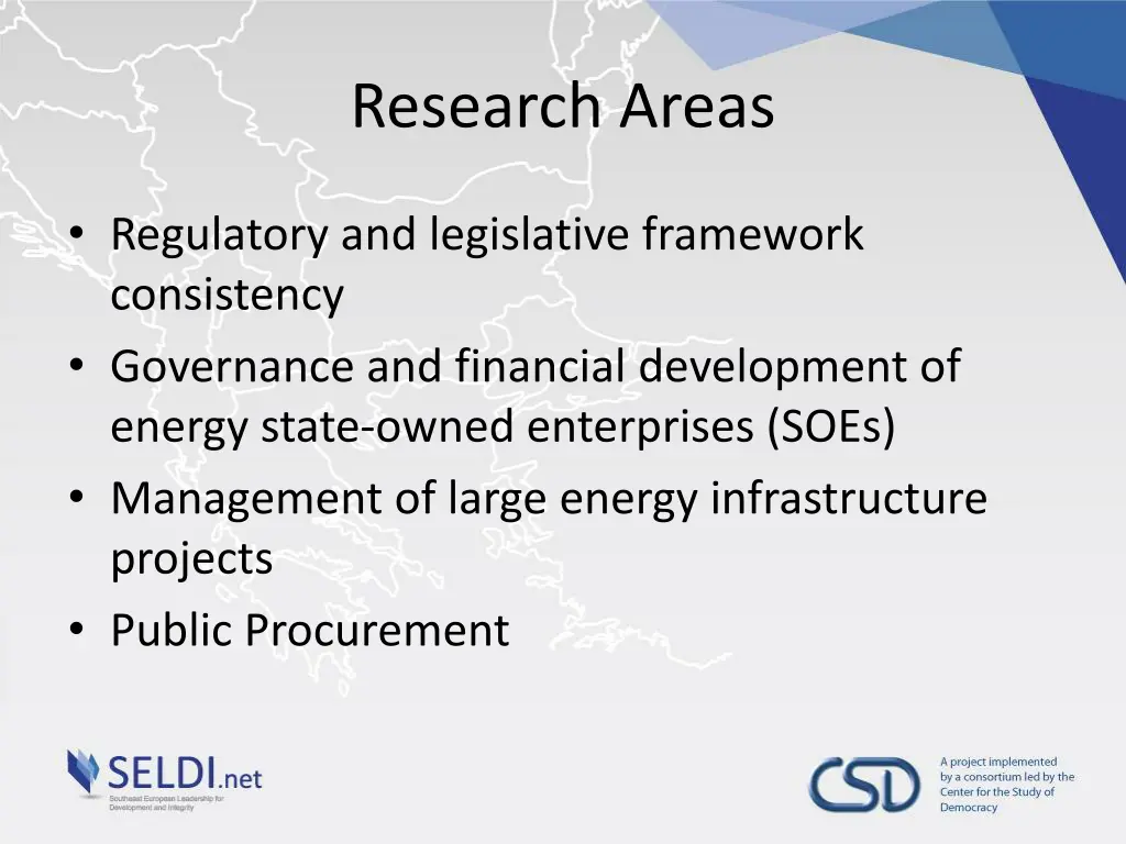 research areas