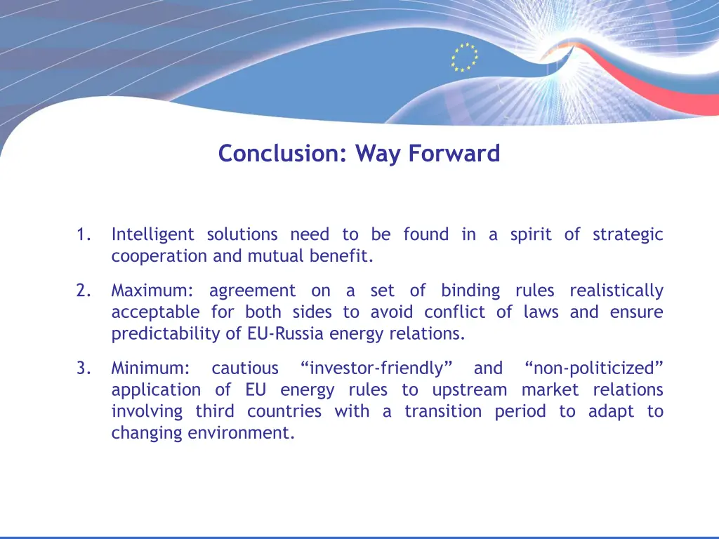conclusion way forward