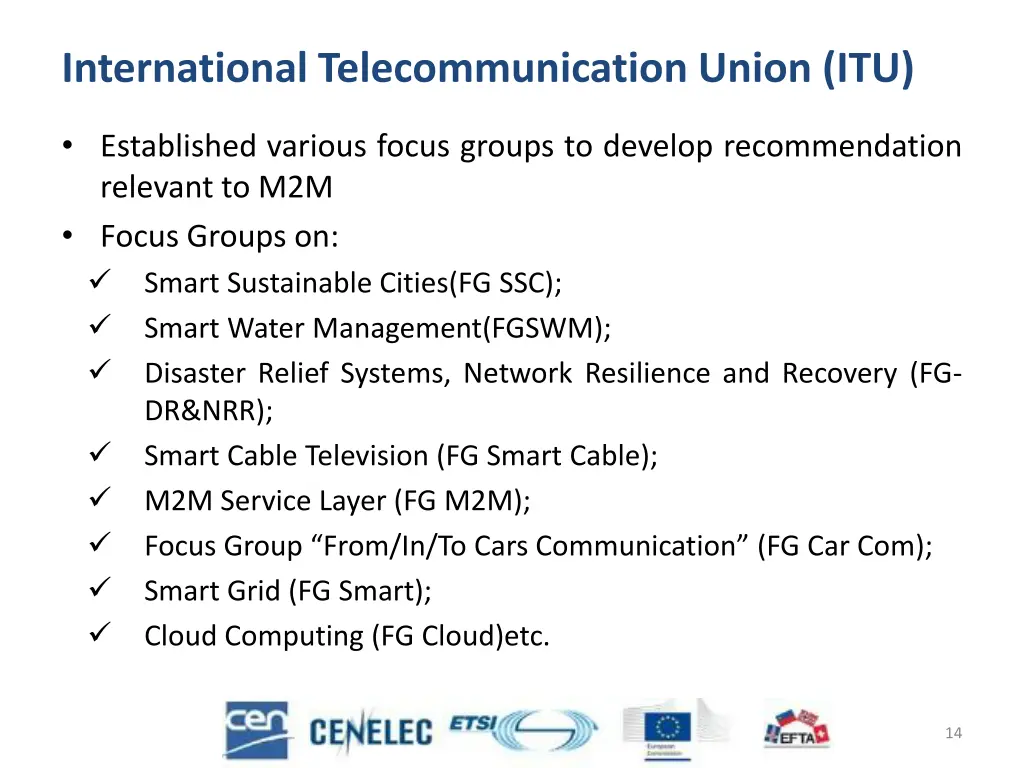 international telecommunication union itu