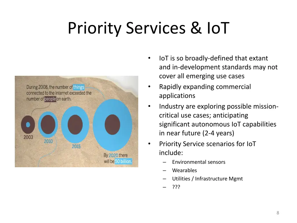 priority services iot