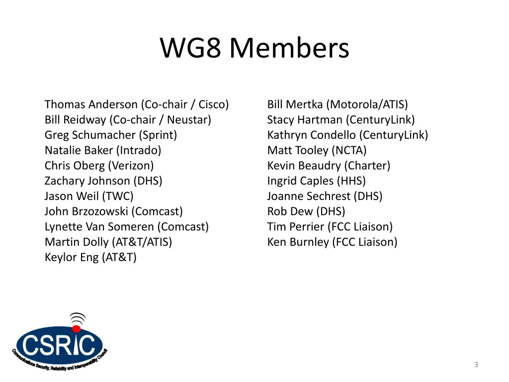 wg8 members