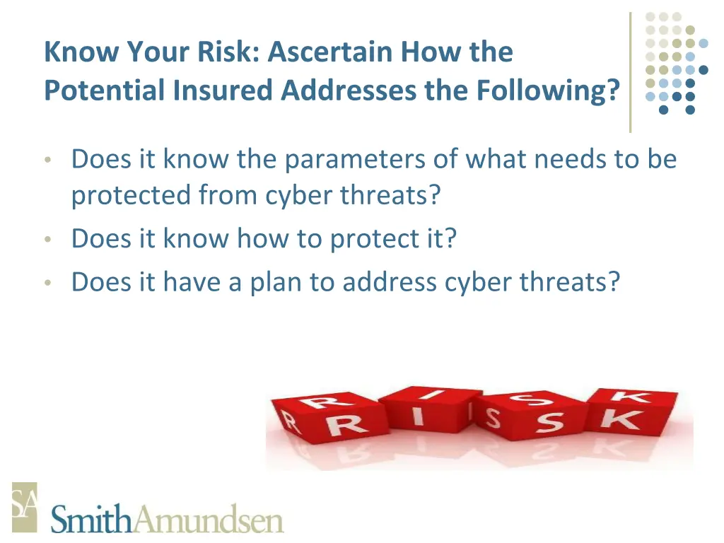 know your risk ascertain how the potential