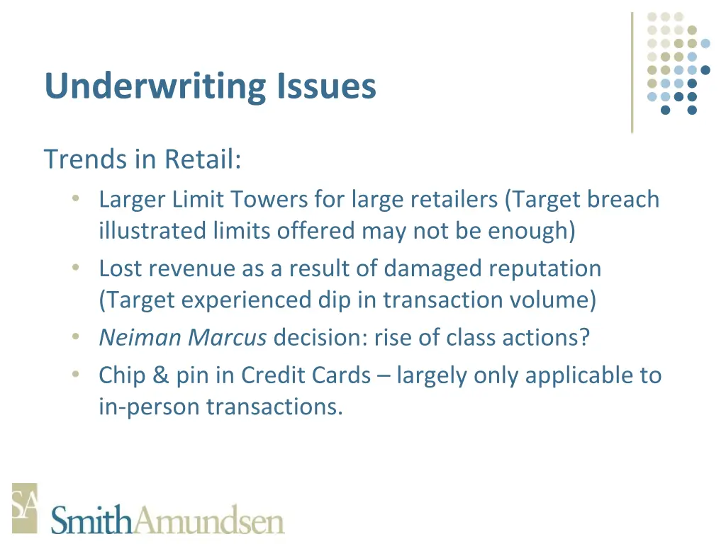 underwriting issues 3