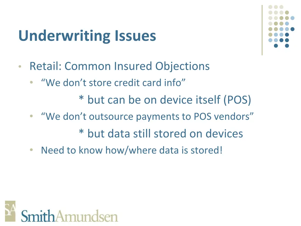 underwriting issues 4