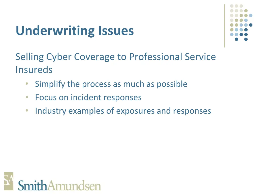 underwriting issues 8