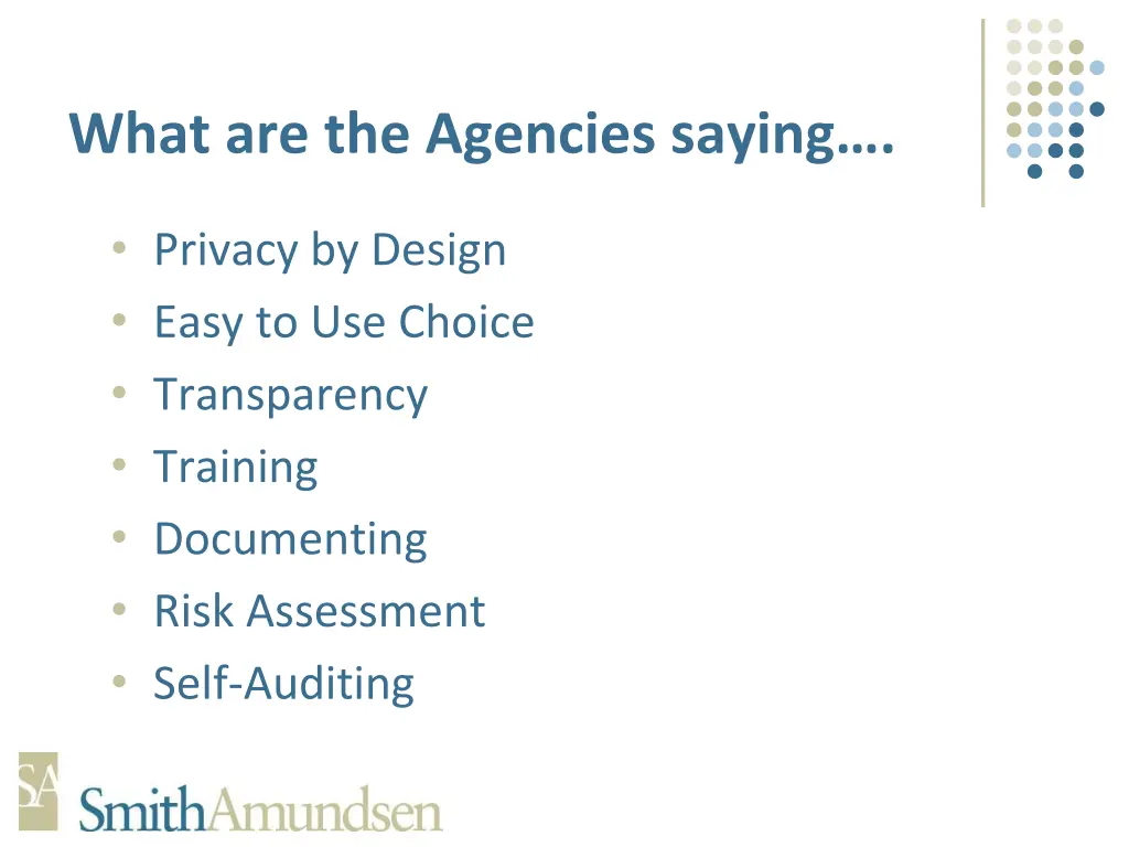 what are the agencies saying