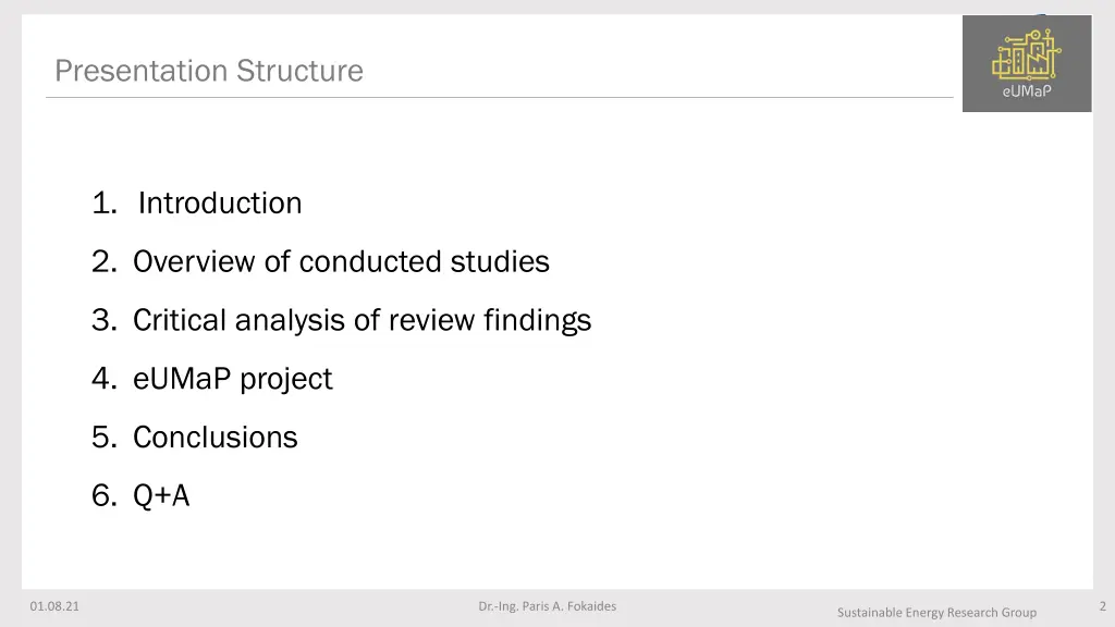 presentation structure