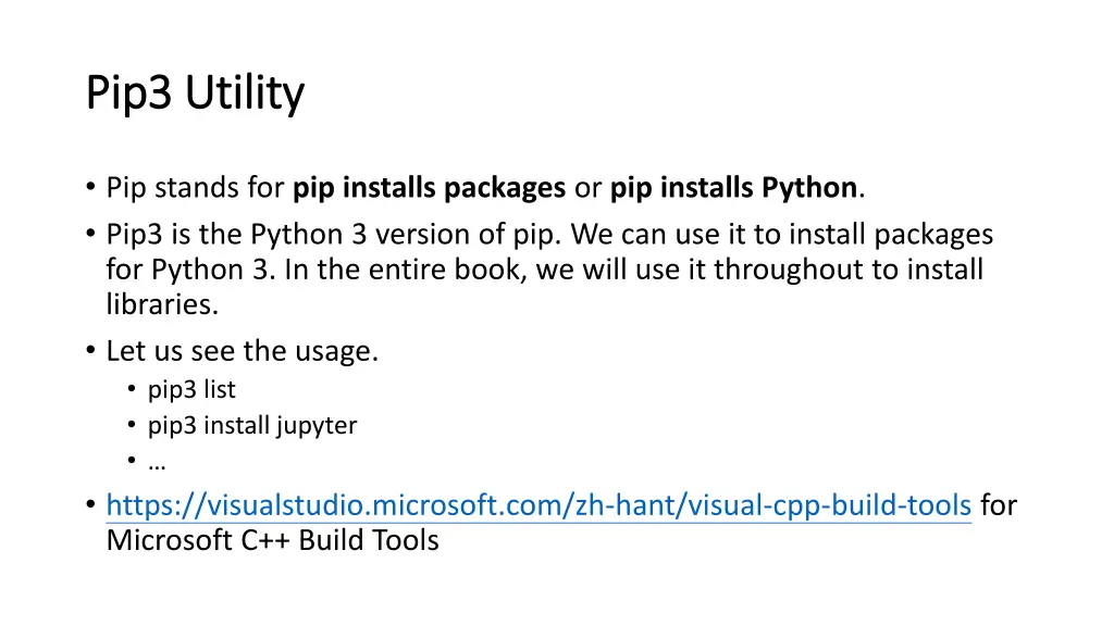 pip3 utility pip3 utility