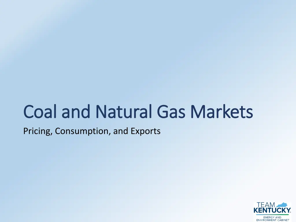 coal and natural gas markets coal and natural