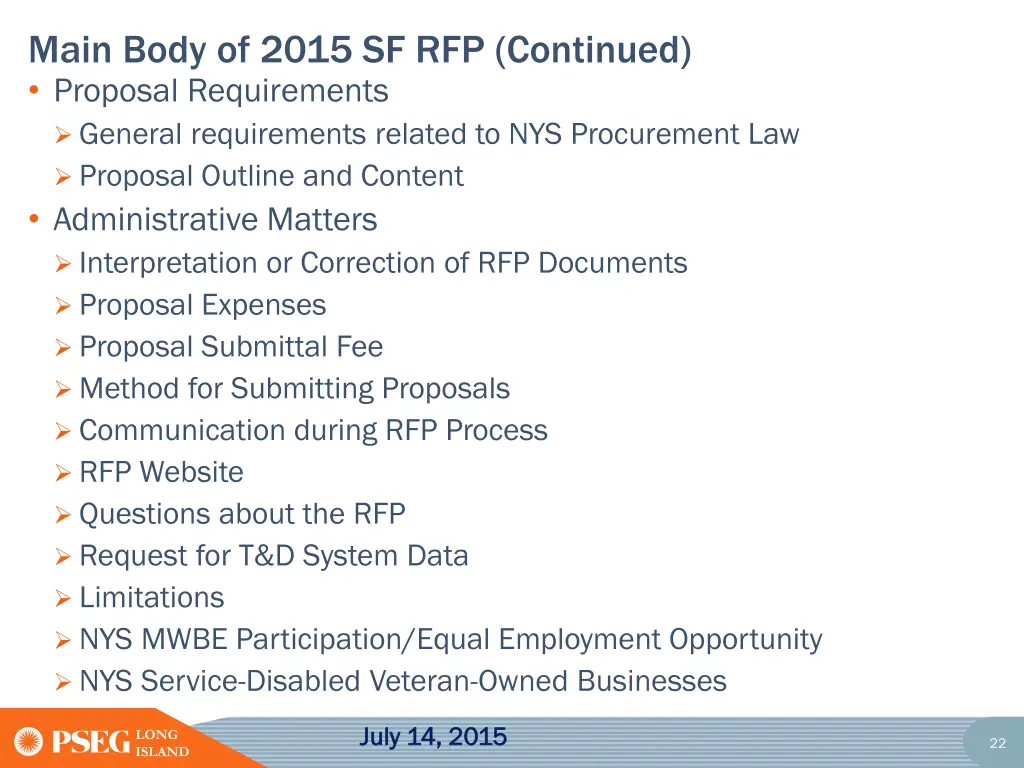 main body of 2015 sf rfp continued proposal