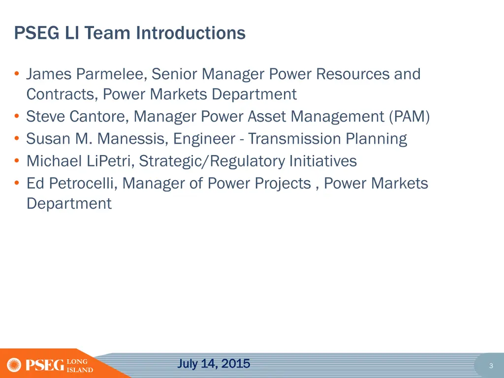 pseg li team introductions