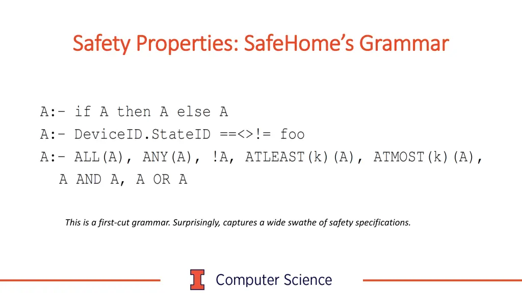 safety properties safety properties safehome s