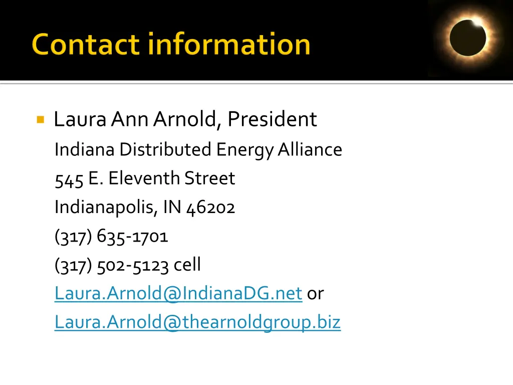 laura ann arnold president indiana distributed