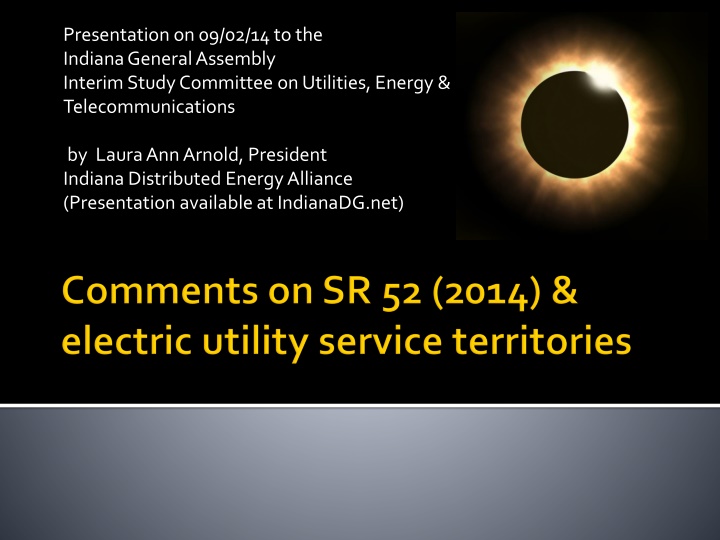 presentation on 09 02 14 to the indiana general