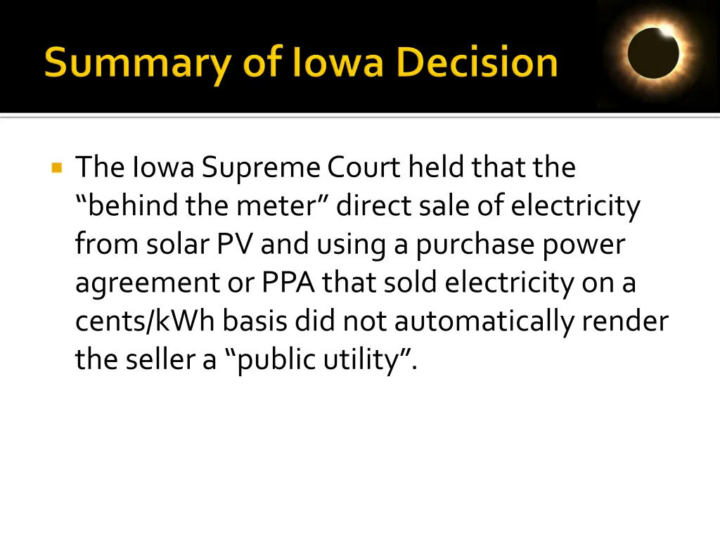 the iowa supreme court held that the behind