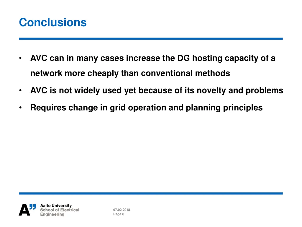 conclusions