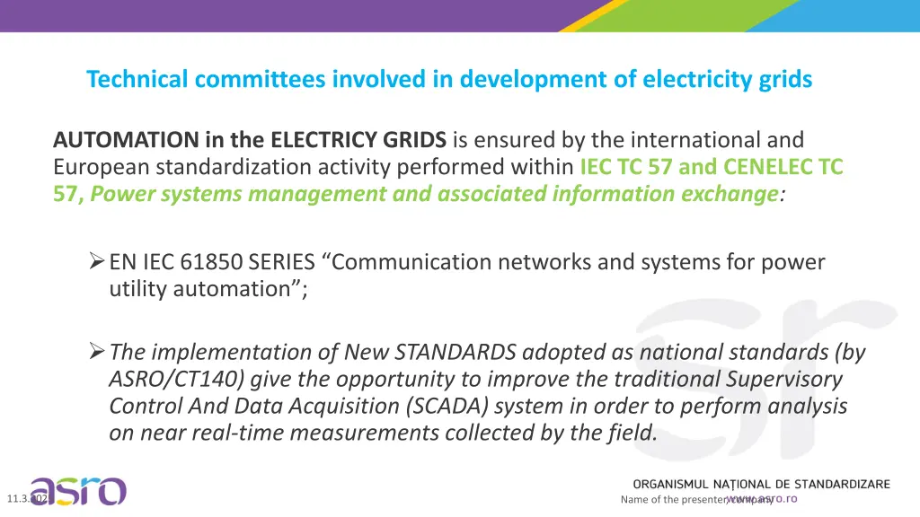 technical committees involved in development 1