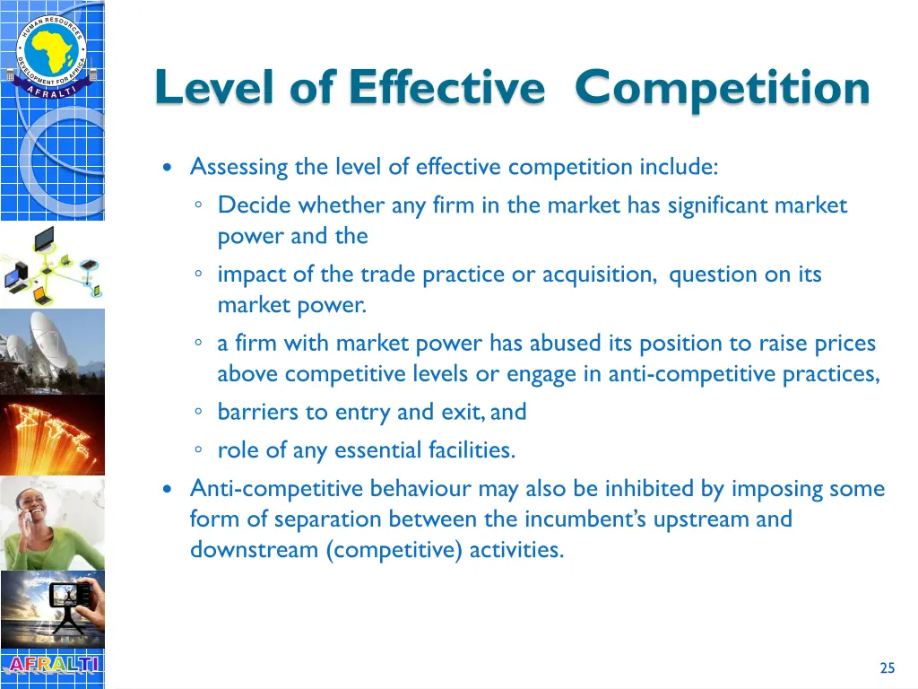 level of effective competition