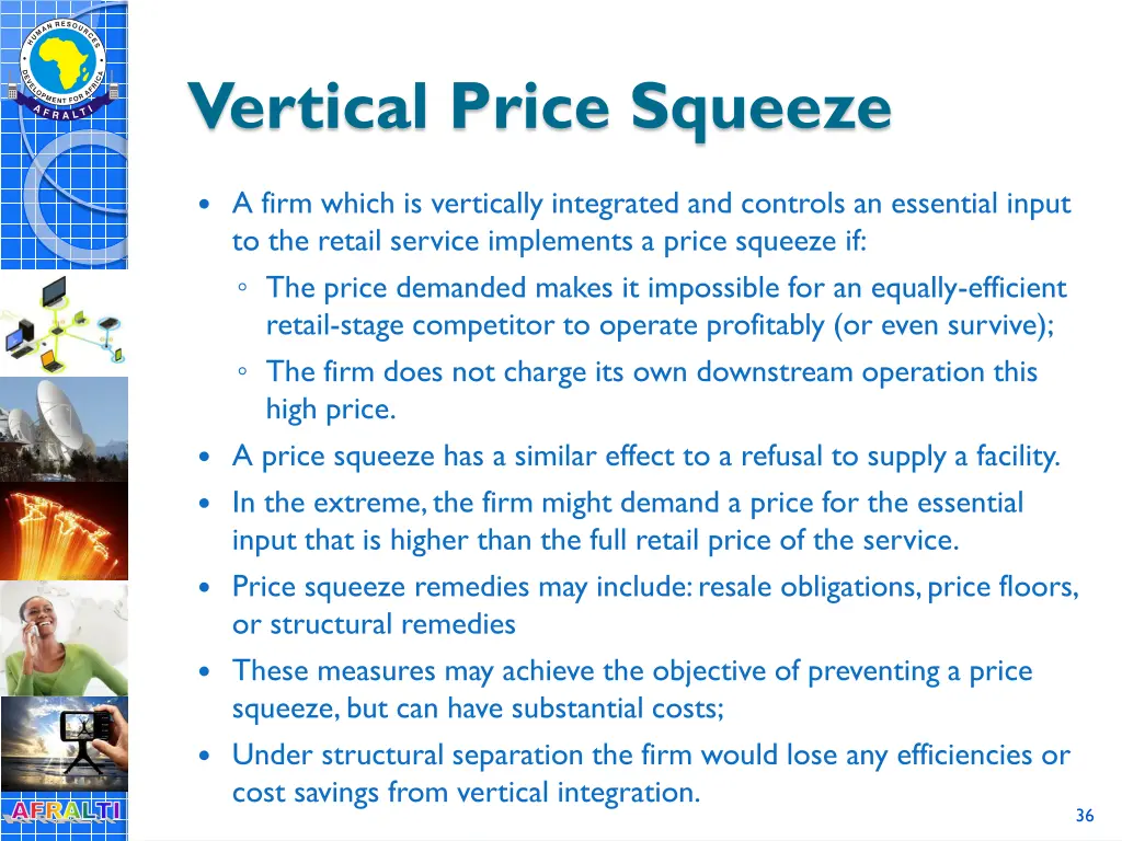 vertical price squeeze