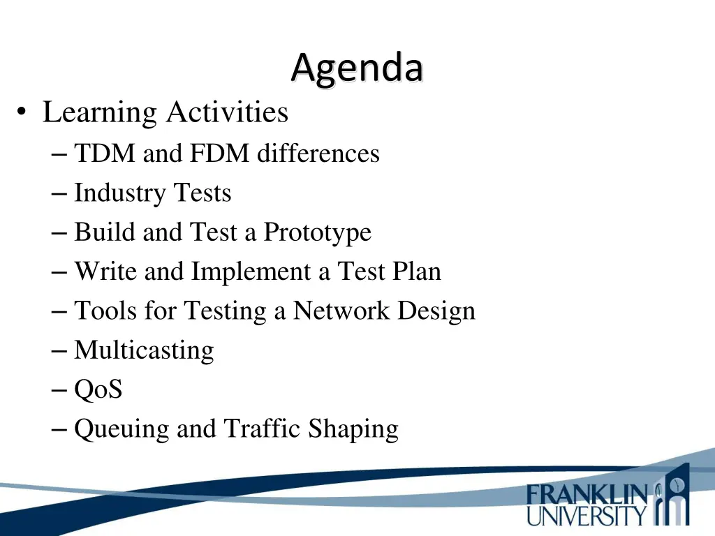 agenda