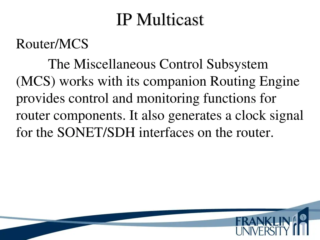 ip multicast 1