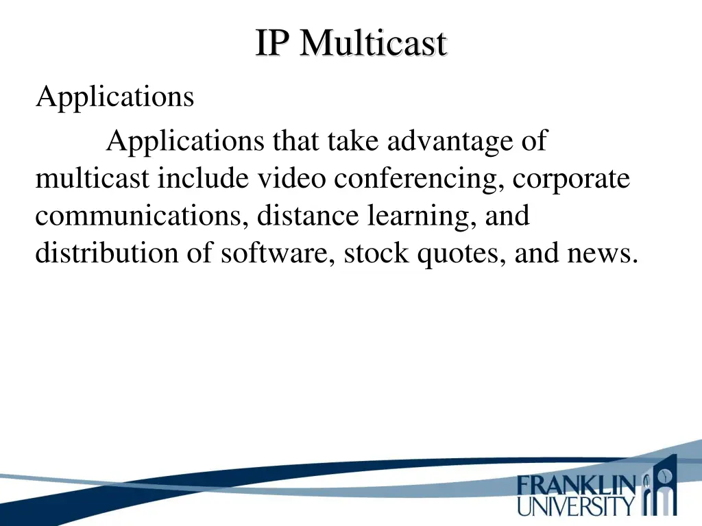 ip multicast 2