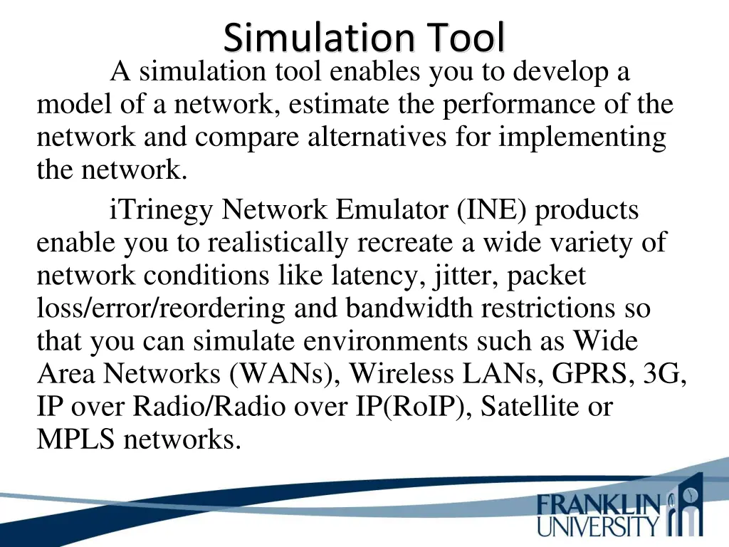 simulation tool a simulation tool enables