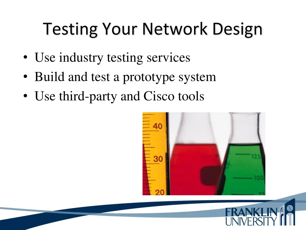 testing your network design