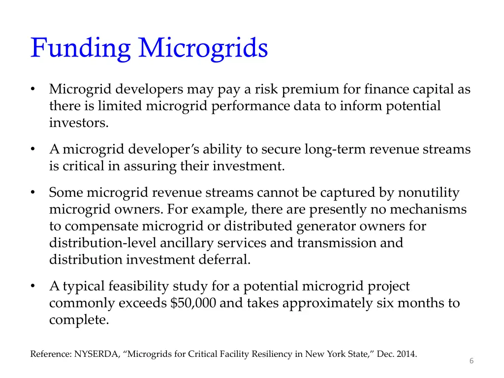 funding microgrids