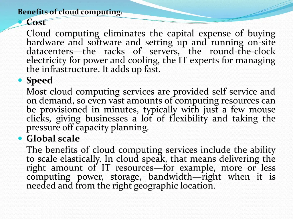 benefits of cloud computing cost cloud computing