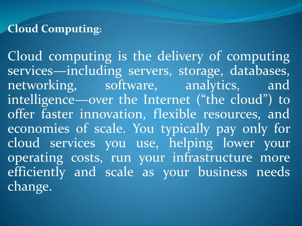 cloud computing 1