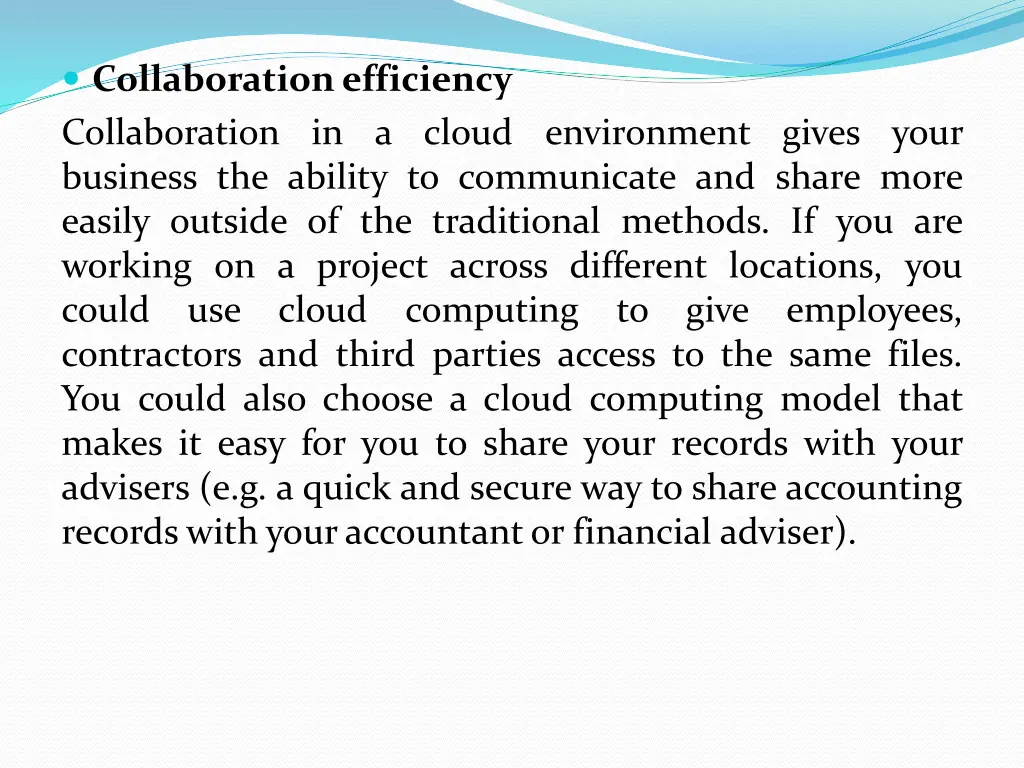 collaboration efficiency collaboration in a cloud