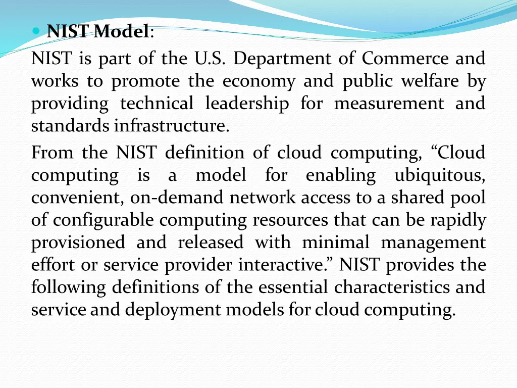 nist model nist is part of the u s department