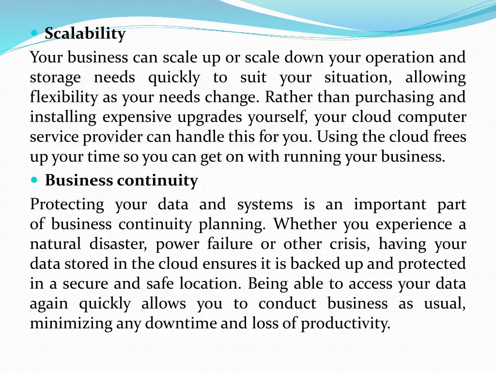 scalability your business can scale up or scale