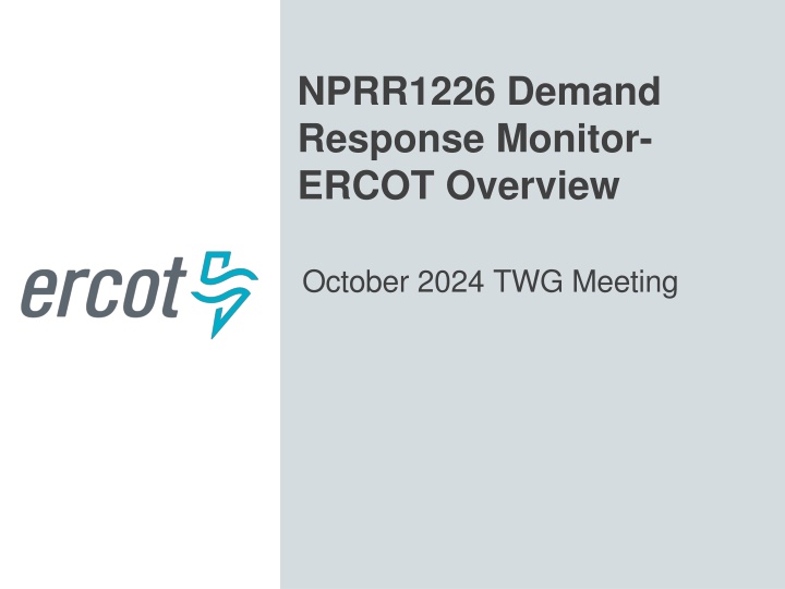 nprr1226 demand response monitor ercot overview
