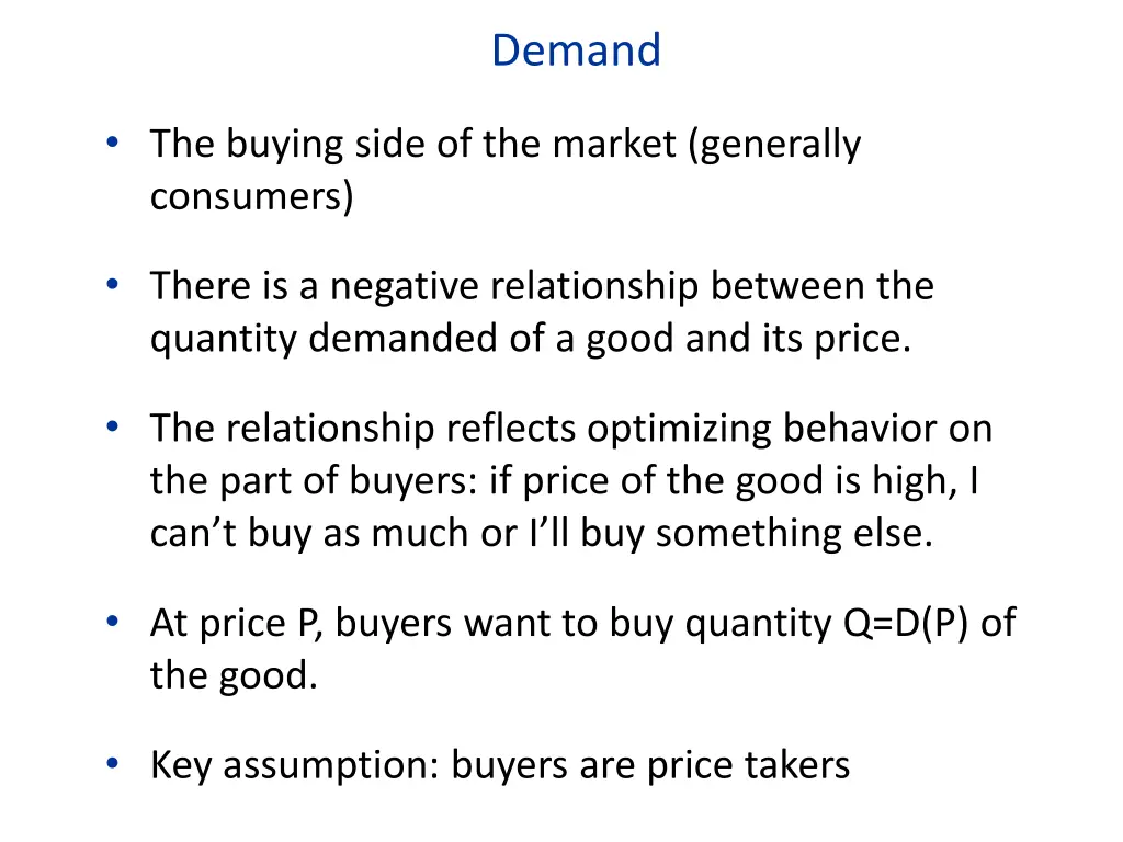 demand