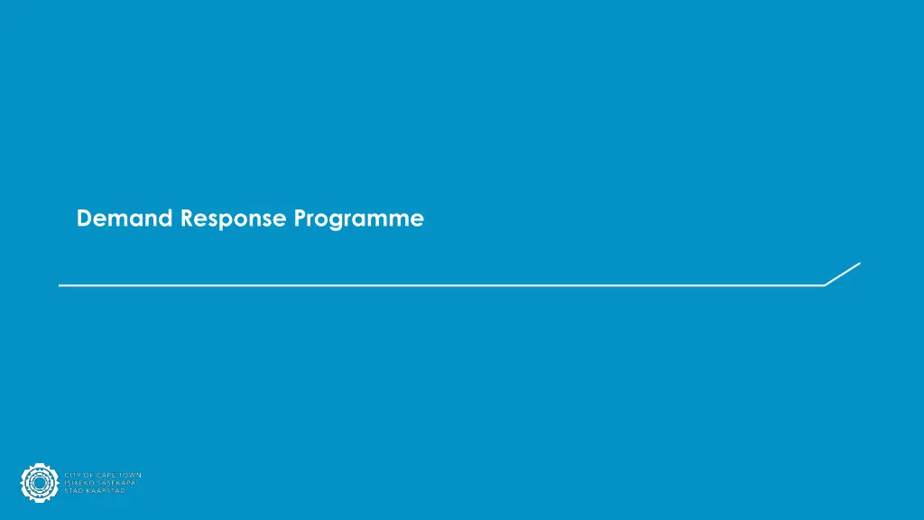 demand response programme