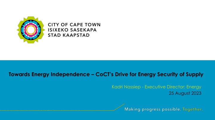 towards energy independence coct s drive